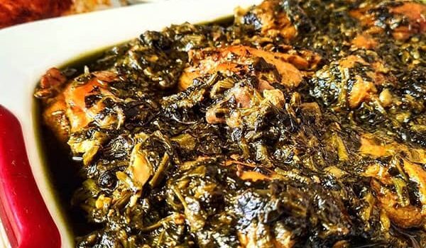 خورشت آلو اسفناج